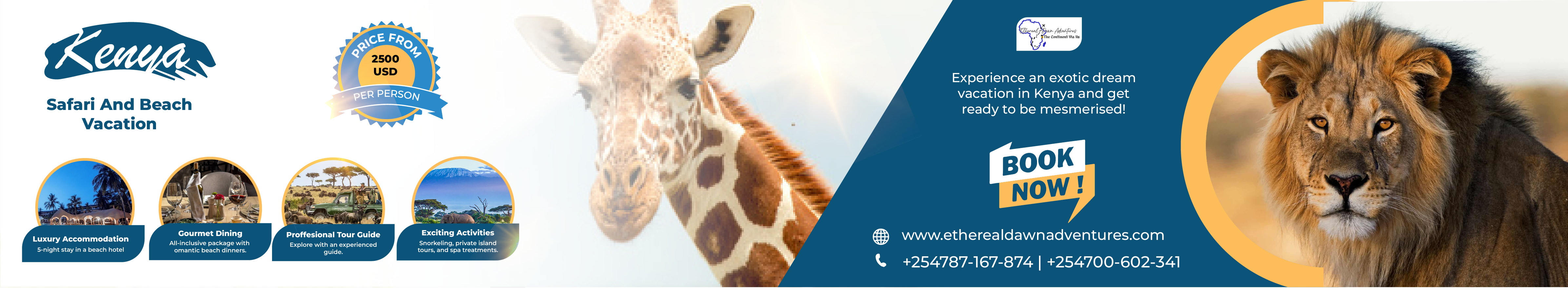 Kenya Safari Desktop Banner